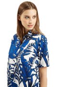 Topshop 'Blue Leaf' Short Sleeve Shirtdress | Nordstrom