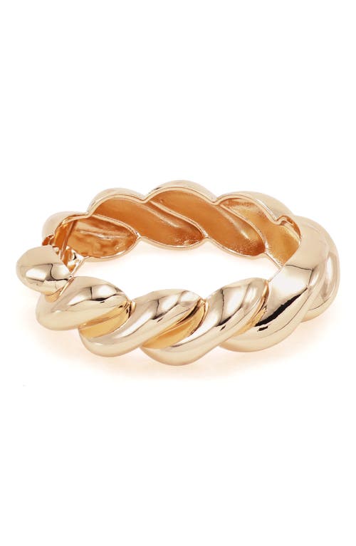 Petit Moments Twisted Bangle Bracelet In Gold
