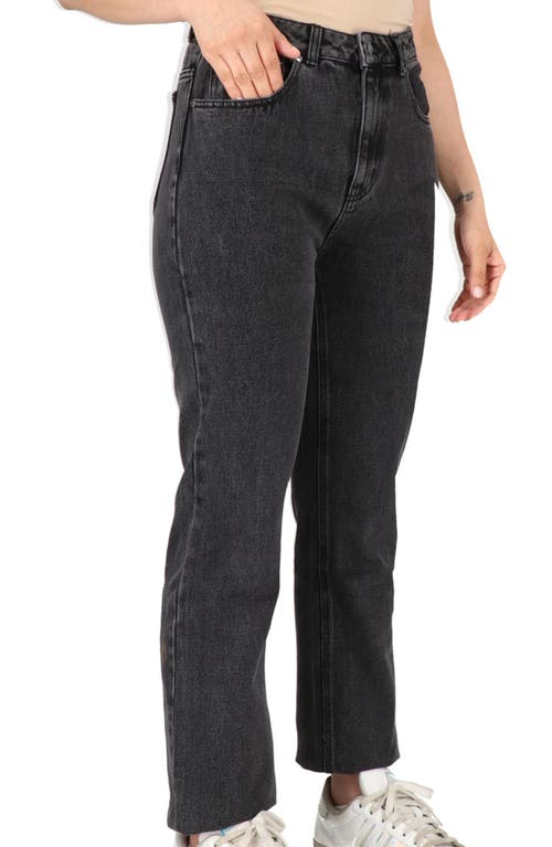 Cavalli Class High Waist Straight Leg Jeans In Black