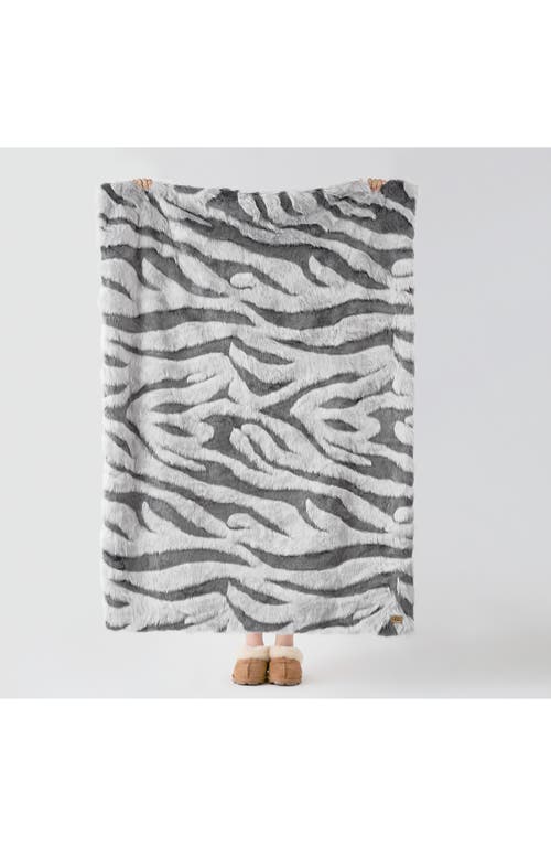 Shop Ugg ® Shayla Faux Fur Throw Blanket In Stone/light House
