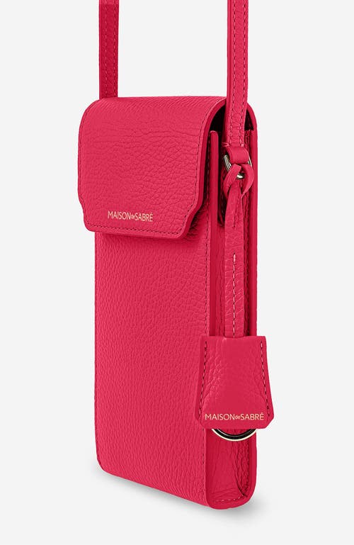 Maison De Sabre Phone Pouch In Shibuya Fuchsia