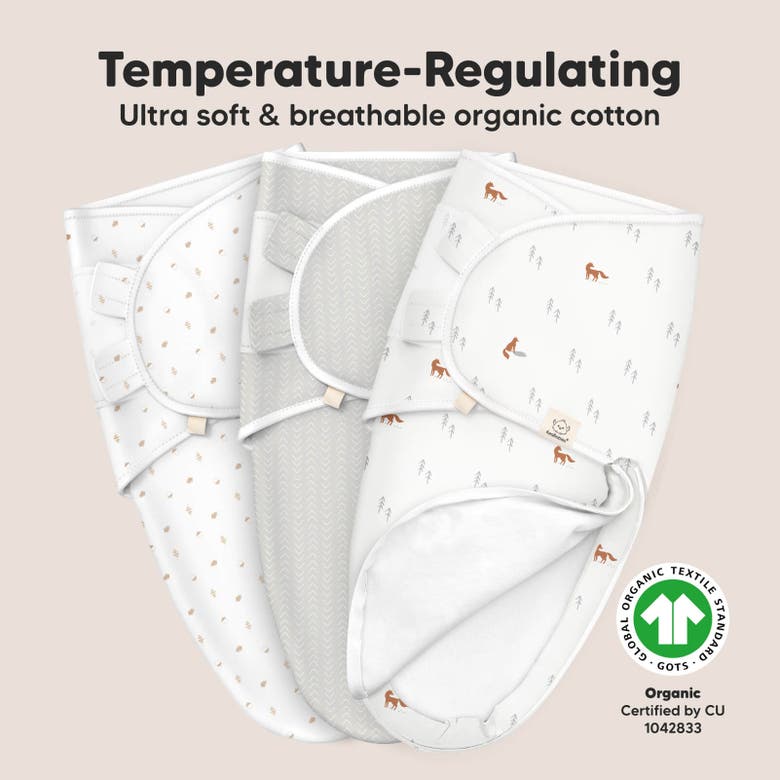 Shop Keababies 3-pack Soothe Zippy Swaddle Wrap In Forest