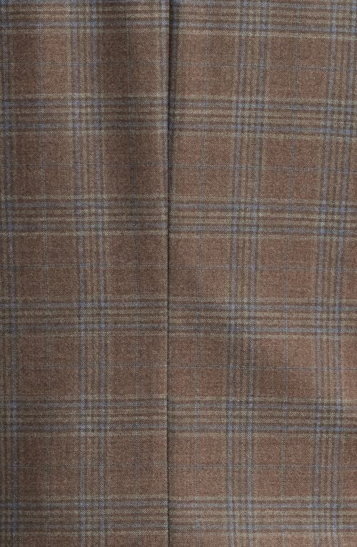 Shop Nordstrom Plaid Wool Sport Coat In Tan - Blue Pira Plaid