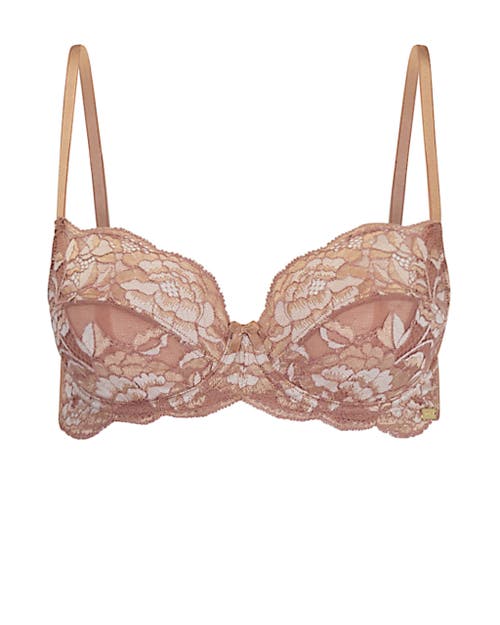 Shop Adore Me Chelsi Unlined Demi Bra In Medium Beige