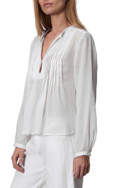 Rag & Bone Amaris Ramie Top White In White