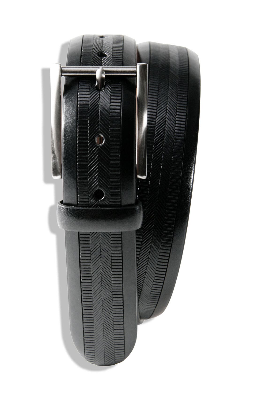 Trafalgar 'Bentley' Embossed Leather Belt Nordstrom
