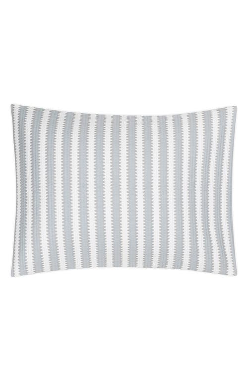 Matouk Apollo Stripe Matelasse Standard Pillow Sham In Dove