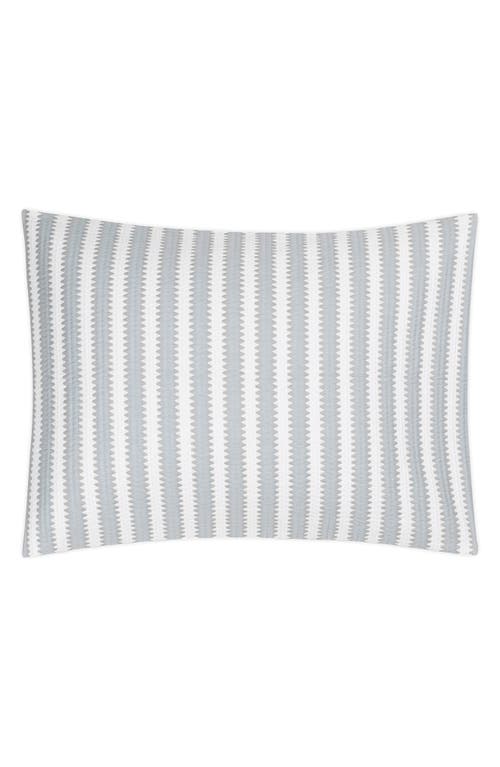 Matouk Apollo Stripe Matelassé Pillow Sham in Dove 