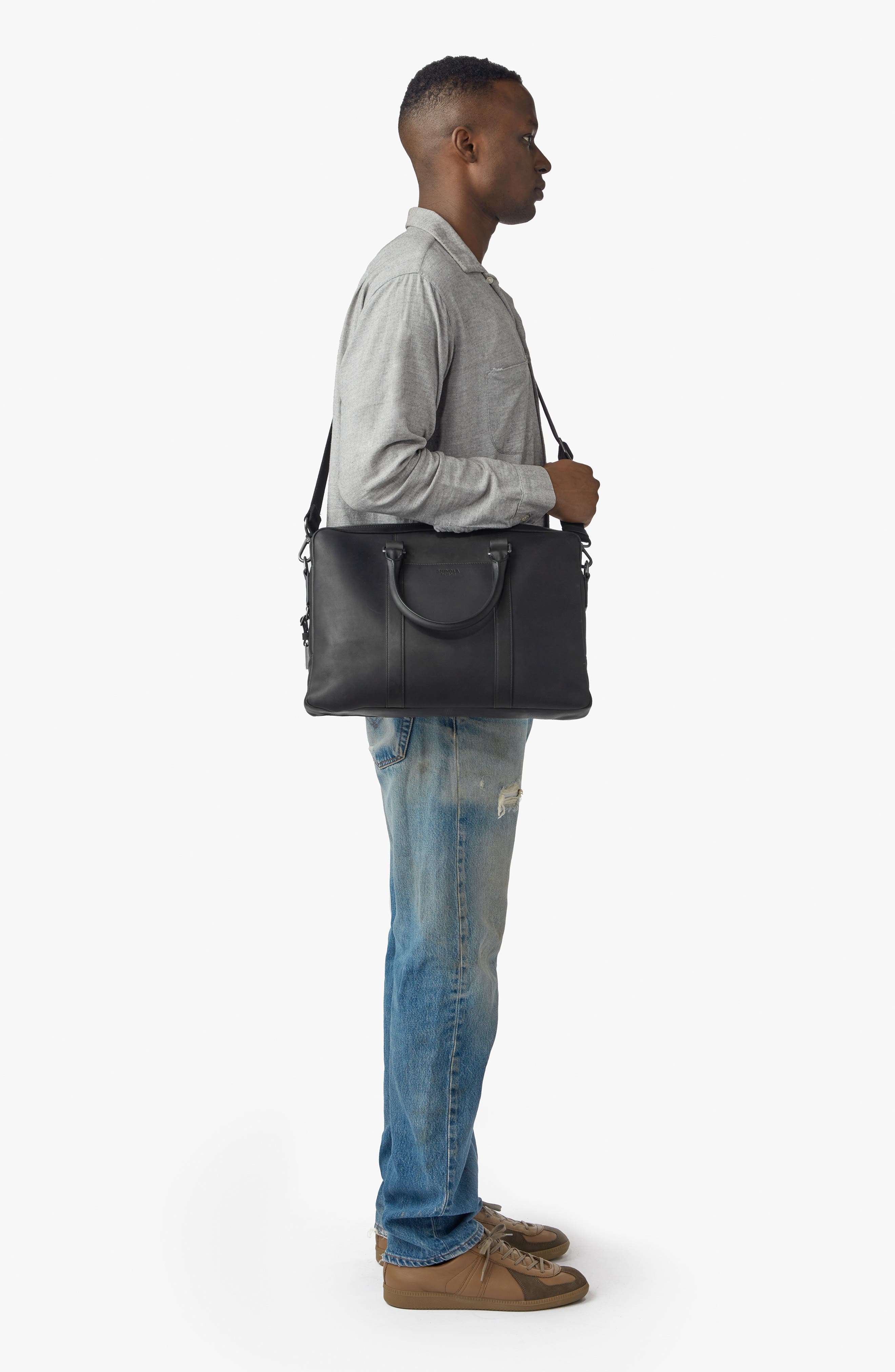 Shinola Navigator Leather Computer Briefcase Nordstrom