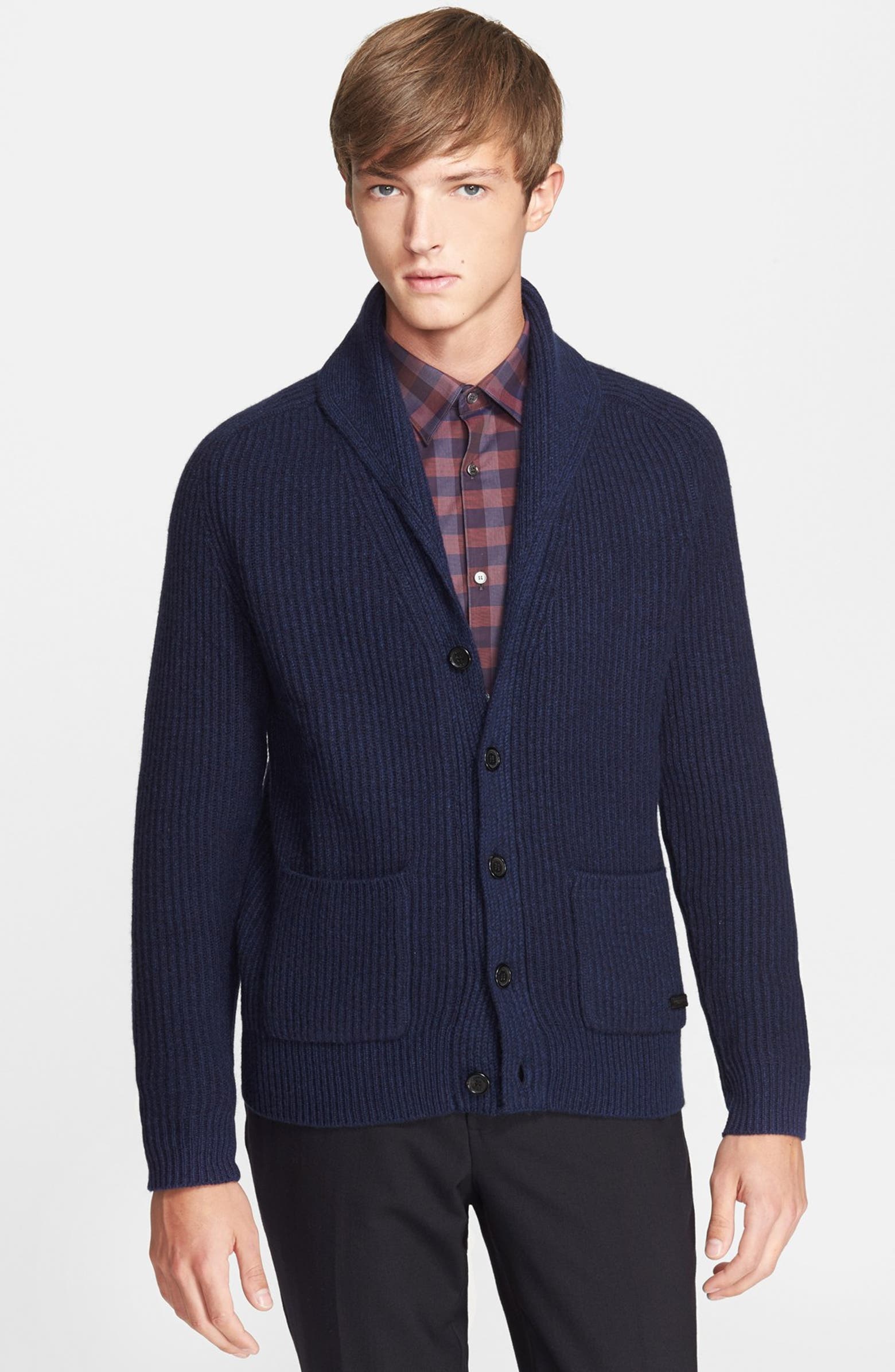 Burberry London Shawl Collar Cashmere & Wool Cardigan | Nordstrom