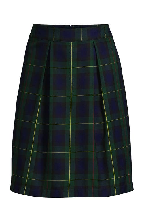 LANDS' END LANDS' END SCHOOL UNIFORM PLAID SKORT TOP OF KNEE