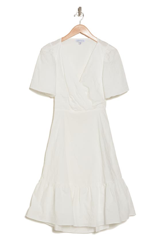 Shop Lucy Paris Mona Cutout Cotton Dress In White
