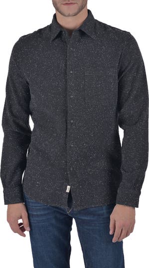 HIROSHI KATO The Ripper Speckle Flannel Button Up Shirt Nordstrom