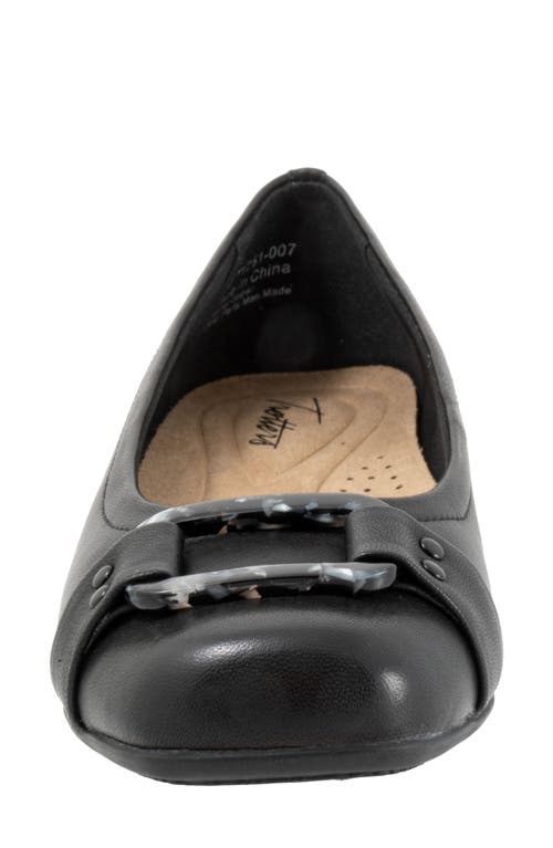 Trotters Sizzle Signature Flat In Black/black