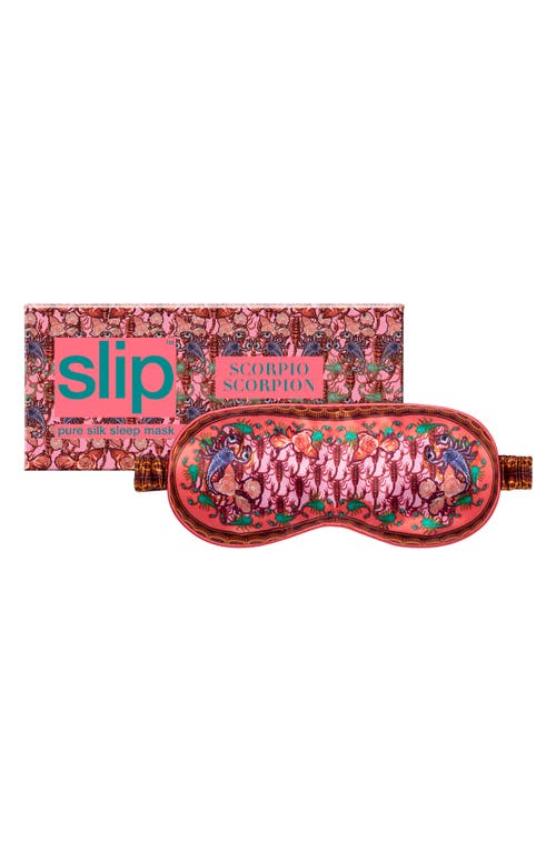 Shop Slip Pure Silk Zodiac Sleep Mask In Scorpio