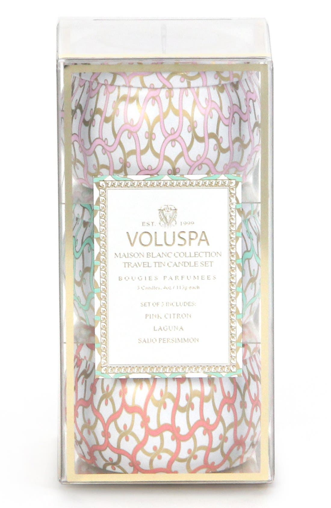 Voluspa 'Maison Blanc' Mini Tin Candle Trio (Nordstrom Exclusive) (24