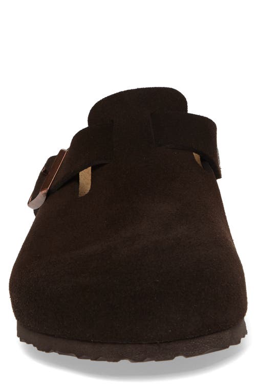 Birkenstock Boston Soft Clog In Mocha