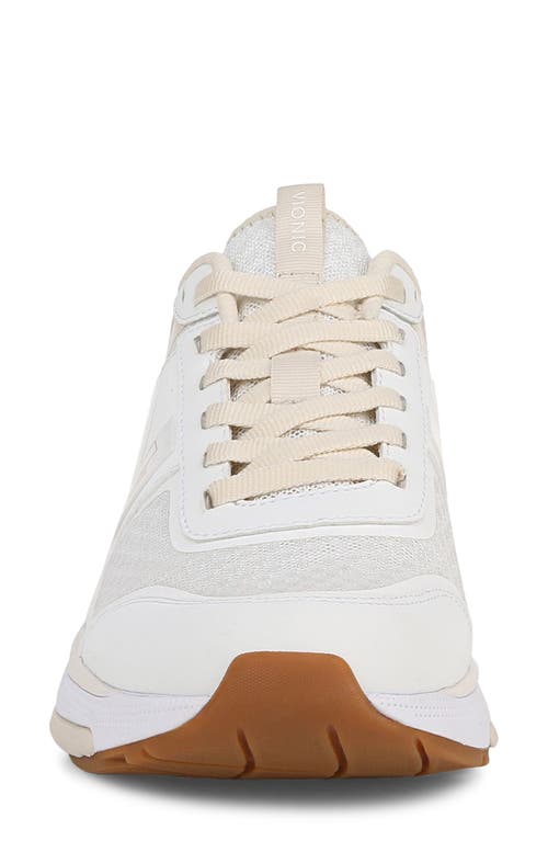 Vionic Strider Tech Walking Shoe In White/cream