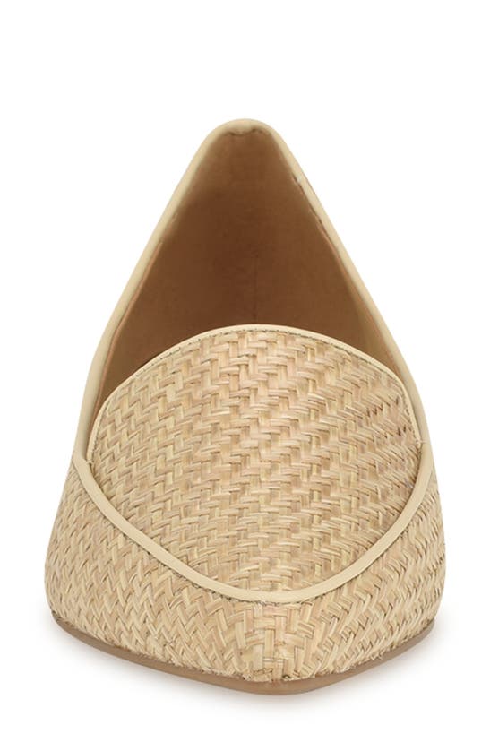 Shop Nine West Abay Pointed Toe Flat In Medium Natural