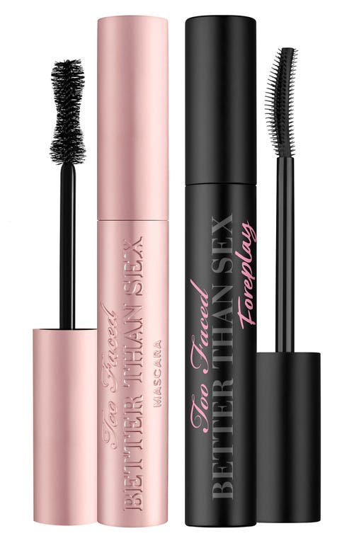 Too Faced Foreplay + Better Than Sex Primer & Mascara Duo In Black