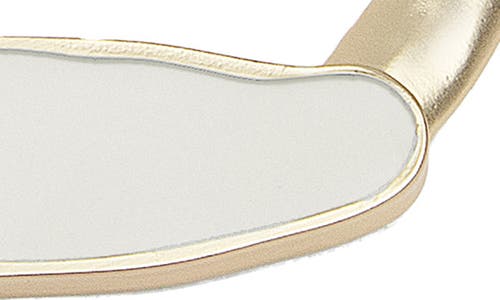 Saachi Herringbone Chain Plated Collar Necklace In White/gold