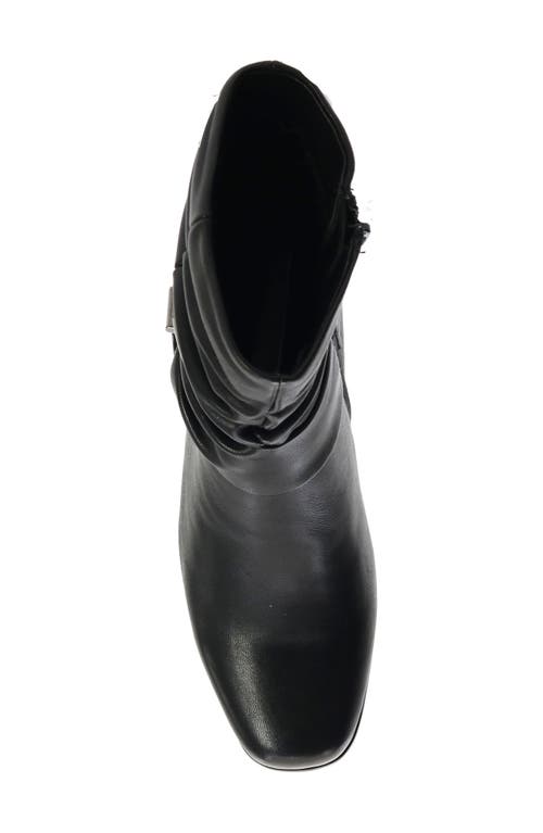 David Tate Corona Slouch Bootie In Black Lamb