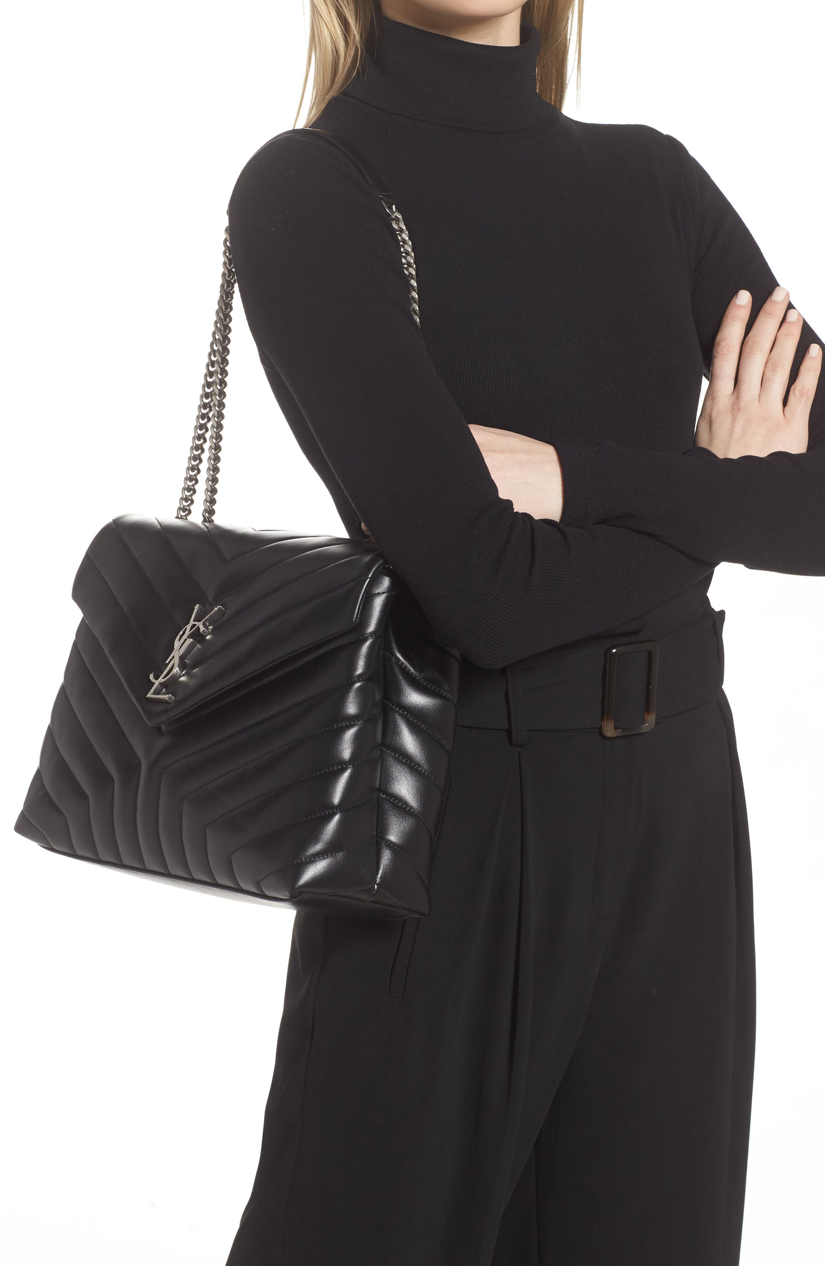 saint laurent medium loulou shoulder bag