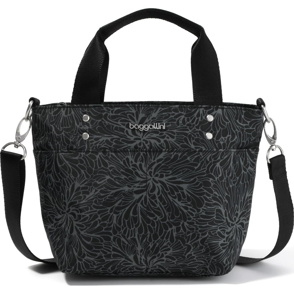 Baggallini Mini Carryall Tote In Midnight Blossom