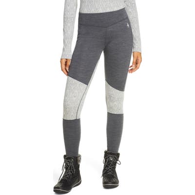 Smartwool Merino 250 Base Layer Asymmetrical Colorblock Bottoms, Grey