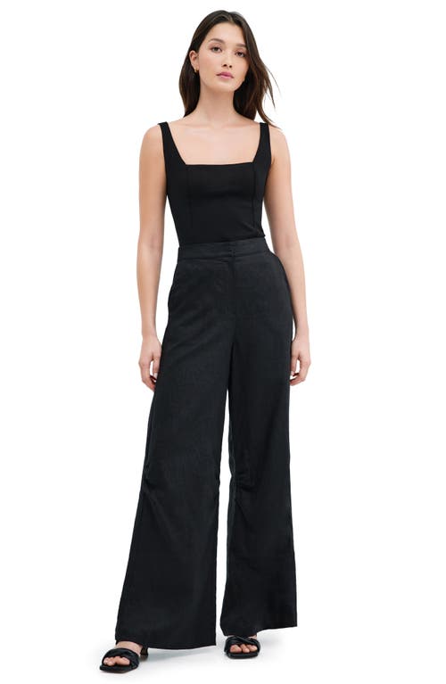 Marcella Anya Crop Camisole In Black