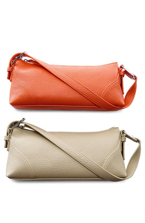 Mango Women's Buckle Detail Shoulder Bag In Light/pastel Grey