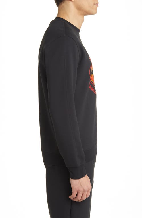 Shop Hugo Boss Boss X Nfl Crewneck Sweatshirt In Kansas City Chiefs Black