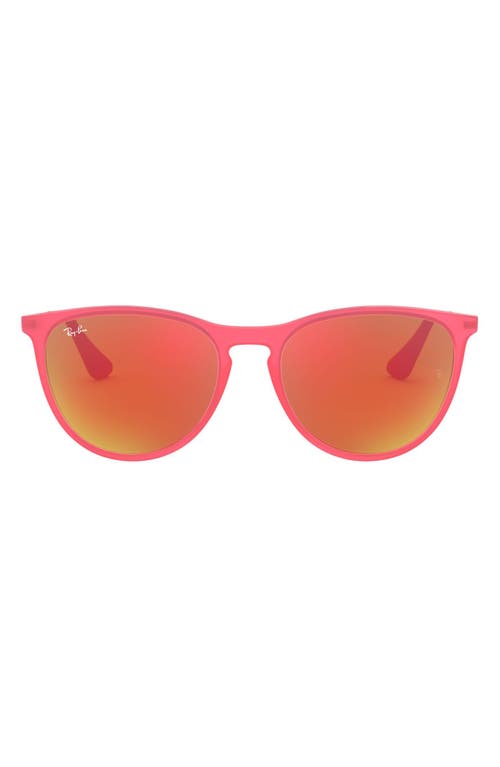 Ray-Ban Ray-Bay Junior Izzy 50mm Mirrored Sunglasses in Pink Flash at Nordstrom