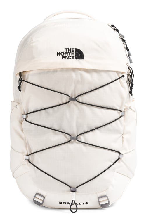 Shop The North Face Borealis Water Repellent Backpack In Gardenia White/tnf Black-npf
