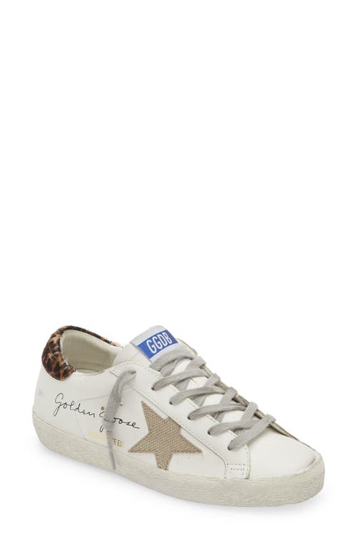 Golden Goose Super-Star Low Top Sneaker White/Beige at Nordstrom,