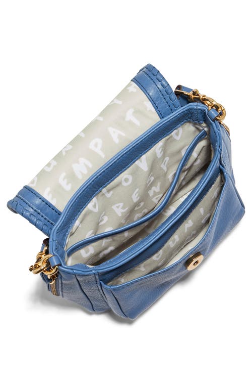 Aimee Kestenberg Mini All For Love Convertible Leather Crossbody Bag In Elemental Blue