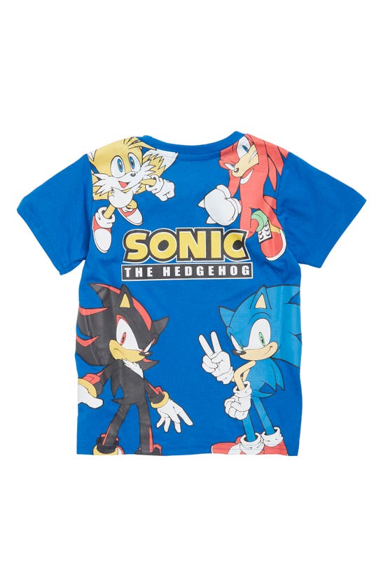 Shop Freeze Kids' Sonic Graphic T-shirt & Shorts Set In Royal