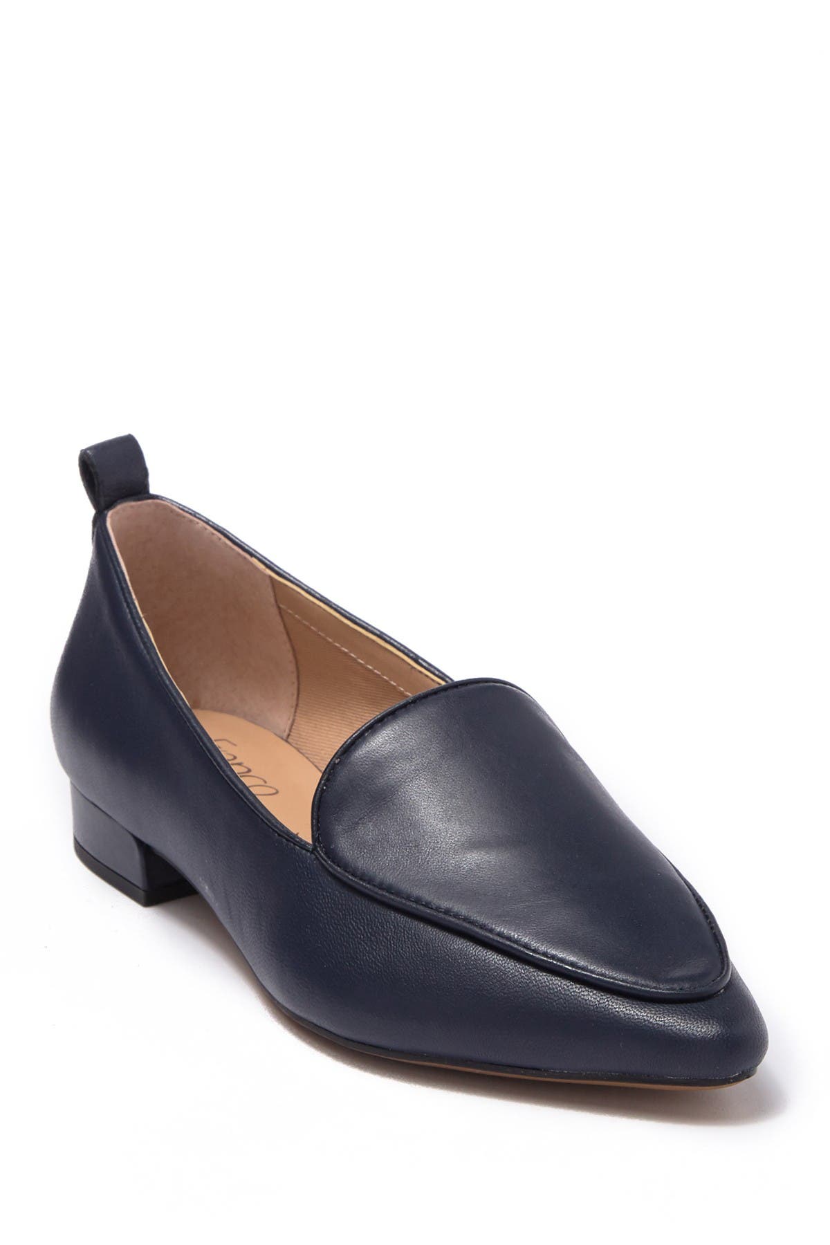 franco sarto navy blue loafers