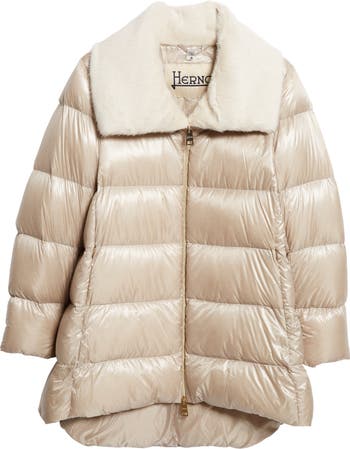 Herno faux fur pocket puffer hot sale jacket