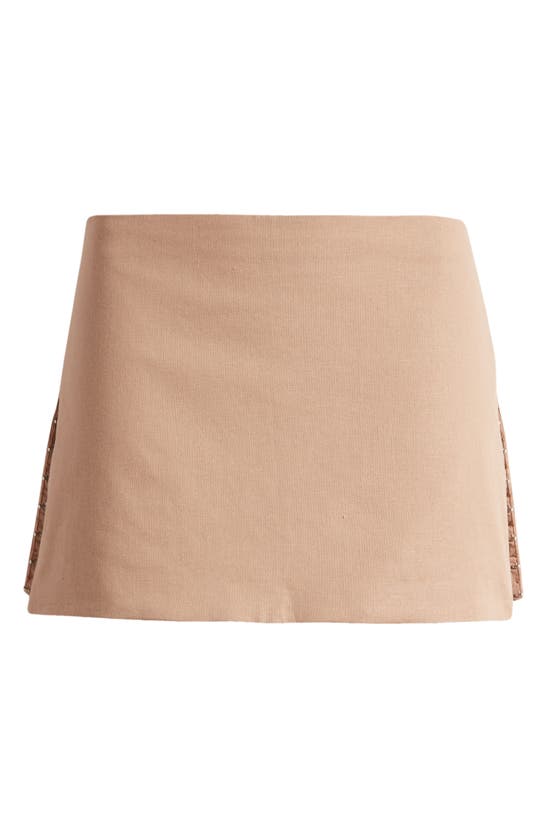 Shop Mistress Rocks Mid Rise Miniskirt In Clay