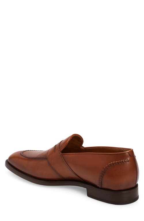 Shop Ralph Lauren Purple Label Meegan Penny Loafer In Tan