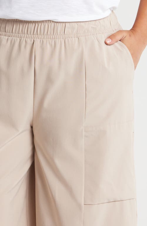 Shop Zella In Flight Flowy Cargo Pants In Tan Thread