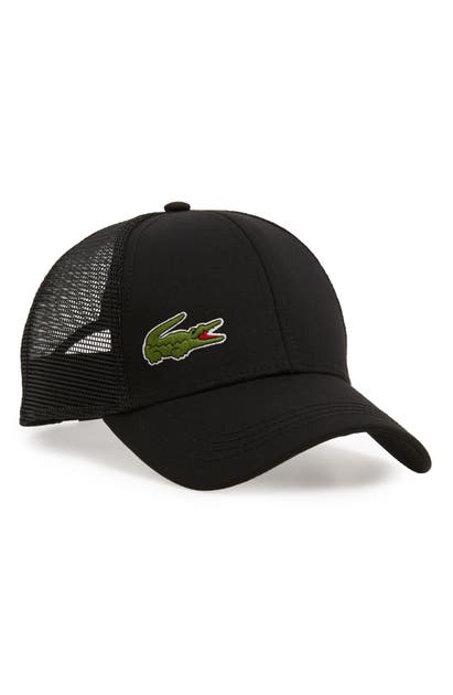 Click to view more detailed imagery on our partner's website Lacoste Trucker Hat - Black