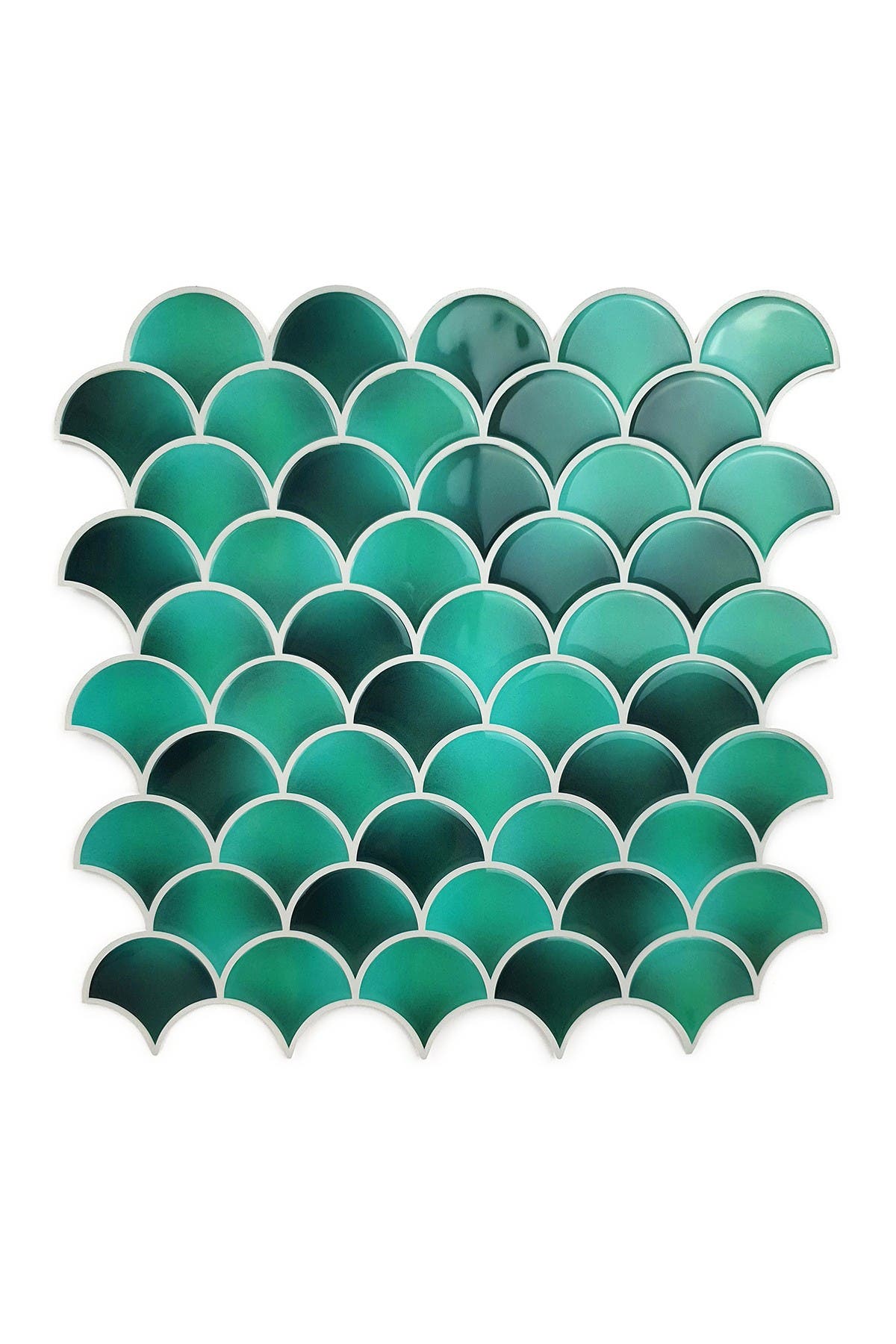 Walplus Fresh Turquoise Glossy 3d Metro Sticker Tiles Contemporary Eclectic Wall Splashbacks Mosaics In Open Miscellaneous