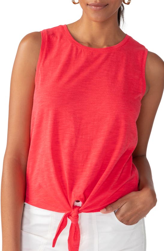 Sanctuary Good Days Tie Hem Tank In Island Pin