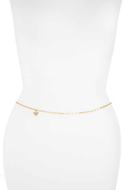 Mariposa Belly Chain in Gold