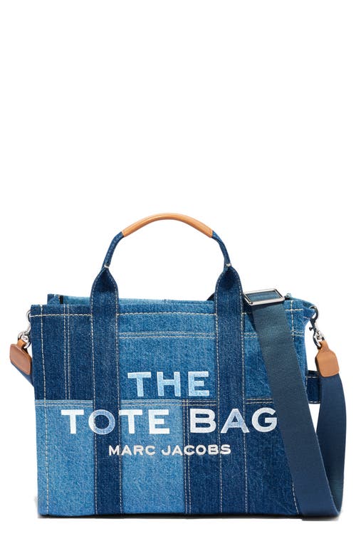 The Denim Medium Tote Bag in Blue Denim