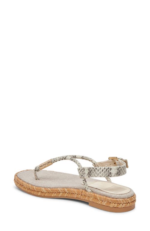 Shop Dolce Vita Meryl Slingback Sandal In Grey/white Embossed Leather