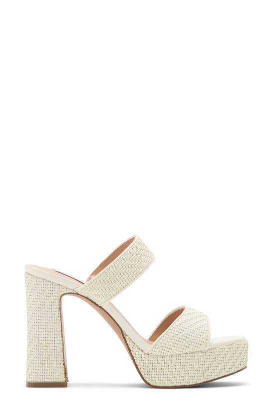 Steve Madden Stance Platform Slide Sandal In White