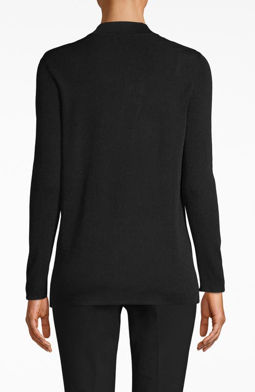 Shop Anne Klein Malibu Open Front Cardigan In Anne Black